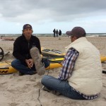 Interview mit Windsurf-Legende Robby Naish für die Doku „Auf der perfekten Welle.“ Sylt, September 2014