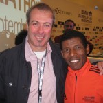 Haile Gebrselassie, äthiopische Lauflegende gewann 1996 in Atlanta und 2000 in Sydney olympisches Gold über die 10 000 Meter Distanz. Insgesamt 9 WM Titel und 26 Weltrekorde. Berlin, Oktober 2011