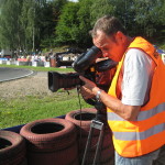 Clemens Prumbaum, Dreharbeiten in Schumis Wohnzimmer. 50 Jahre Kartbahn in Kerpen. Juli 2012