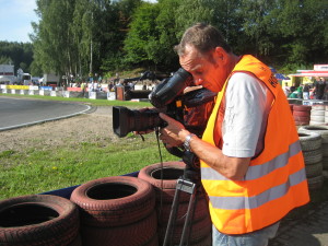 Clemens Prumbaum, Dreharbeiten in Schumis Wohnzimmer. 50 Jahre Kartbahn in Kerpen. Juli 2012