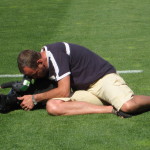 Clemens Prumbaum, Dreharbeiten im Trainingslager der deutschen Fußball-Nationalmannschaft. Mallorca, Mai 2008