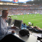 Mein Reporterplatz bei der Fußball-Europameisterschaft in Österreich und der Schweiz. Juni 2008