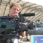 Kai Glawe, Dreharbeiten Beachvolleyball Europameisterschaft. Berlin, September 2010